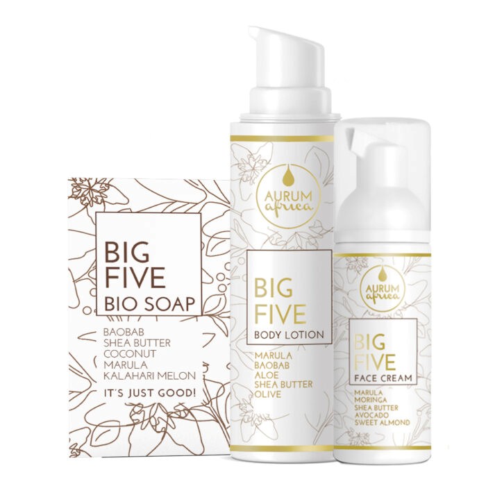 Big Five Bio Soap, Body Lotion und Face Cream von Aurum Africa